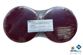 Imagem para o produto Agar Sangue de Carneiro (Base Mueller Hinton) pcte c/ 10 placas 140x15mm